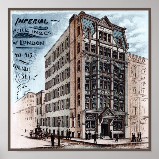 Imperial Fire INS Co. van Londen - Philadelphia Poster (Voorkant)