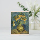 Imperial Fritillaries in a Copper Vase, Van Gogh Briefkaart (Staand voorkant)