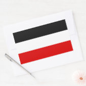 Imperial German Flag Rechthoekige Sticker (Envelop)