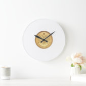 Imperial Gold Coin 1909 Round Wall Horloge (Maison)