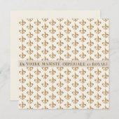 Imperial Heraldic fleur de lis note card (Voorkant / Achterkant)