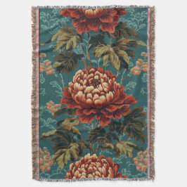 Imperial Peony Tapestry Deken