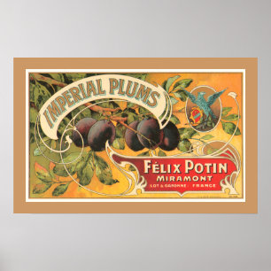 Imperial Plums Poster