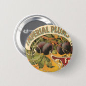 Imperial Plums Ronde Button 5,7 Cm (Voorkant /achterkant)