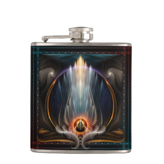 Imperial Uitzicht Fractal Art Flask Heupfles