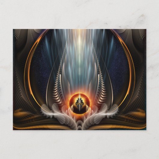 Imperial View Fractal Art Horizontal Carte postale (Devant)