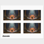 Imperial View Fractal Art Sticker rectangulaire (Feuille)