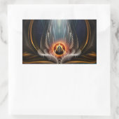 Imperial View Fractal Art Sticker rectangulaire (Sac)