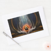 Imperial View Fractal Art Sticker rectangulaire (Enveloppe)