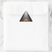 Imperial View Fractal Art Triangle Sticker (Sac)