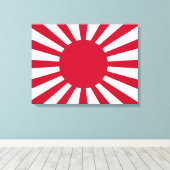 Imperial War Flag of Japan Canvas Afdruk (Insitu (Houten vloer))