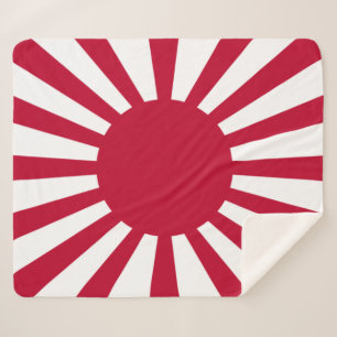 Imperial War Flag of Japan Sherpa Deken