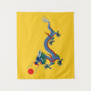 Imperial Yellow Dragon Flag, Qing Dynasty (China) Wandkleed
