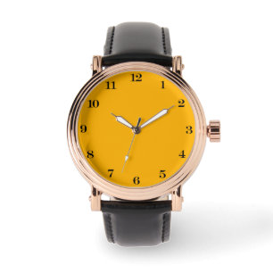 Imperial Yellow Solid Color Horloge