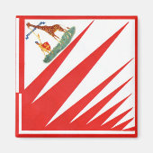 Imperiale Contrada della Giraffa - Giraffe Palio Magneet (Voorkant)