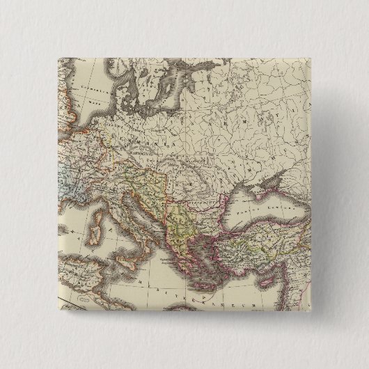 Imperium Romanorum Vierkante Button 5,1 Cm (Voorkant)
