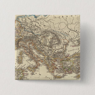 Imperium Romanum in een buik Vierkante Button 5,1 Cm