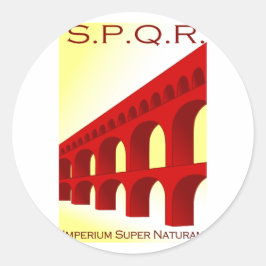 Imperium supernaturam ronde sticker