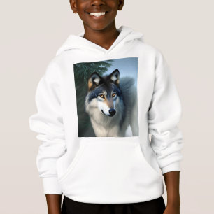 Imperturbable Loup Arctique, Sweat à Capuche Enfan