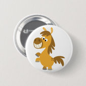 Impetuous Cartoon Pony Button Badge (Voorkant /achterkant)