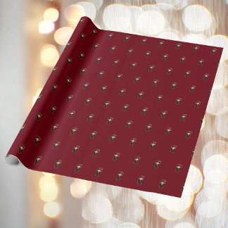 Impish Girl Kerst Elf Wrapping Paper Cadeaupapier