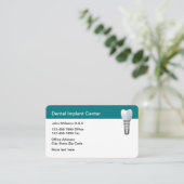 Implant dentaire thème Nomination Cartes de visite (Debout devant)