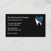 Implants dentaires Cartes de visite de rendez-vous (Devant)