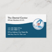 Implants Dentaires Et Dentures Carte de visite (Devant)