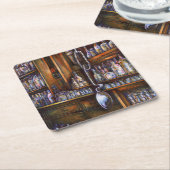 impliciet begrepen vierkante kartonnen onderzetter (Schuin)