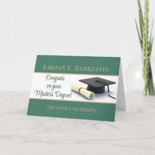 Imponerende masterdiploma! Afstuderen Kaart