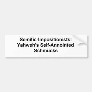 Imposants sémites : Sticker pare-chocs