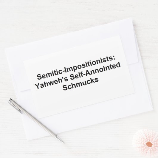 Imposants sémites : Sticker Rectangle (Enveloppe)