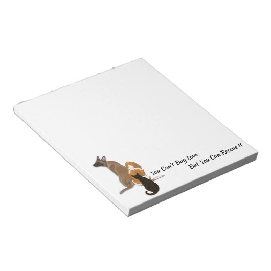 Impossible d'acheter Love Animal Rescue Bloc-notes (Incliné)