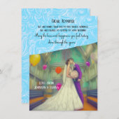 Impossible d'assister à la carte faire-part de mar (Devant / Derrière)