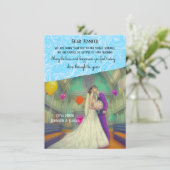 Impossible d'assister à la carte faire-part de mar (Debout devant)