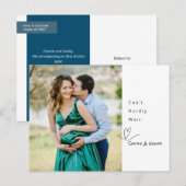 Impossible d'attendre à peine le Faire-part (Devant / Derrière)