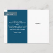 Impossible d'attendre à peine le Faire-part (Dos)