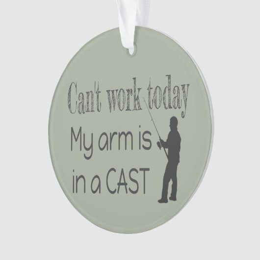 Impossible de travailler Humour de pêche (devant)