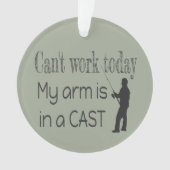 Impossible de travailler Humour de pêche (devant)