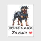 Impossible Is Nothing, Rottweiler Sticker (Vel)