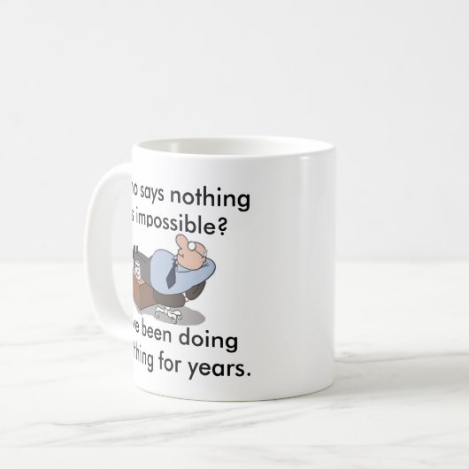 Impossible n'est pas français tasse de café drôle (Devant gauche)