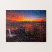 Impossible Puzzle - Cascades coucher de soleil (Horizontal)
