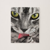 Impossible Puzzle - chat rayé gris (Vertical)