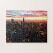 Impossible Puzzle - Coucher de soleil sur Chicago (Horizontal)