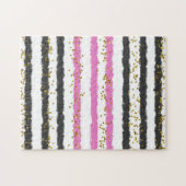 Impossible puzzles noir rose drôle gag cadeau (Horizontal)