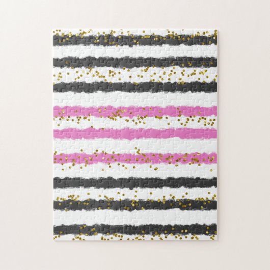 Impossible puzzles noir rose drôle gag cadeau (Vertical)