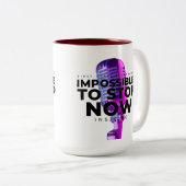 Impossible to stop tweekleurige koffiemok (Voorkant rechts)