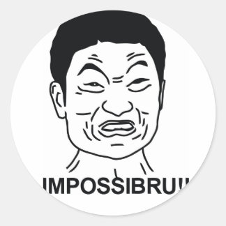 Impossibru Ronde Sticker