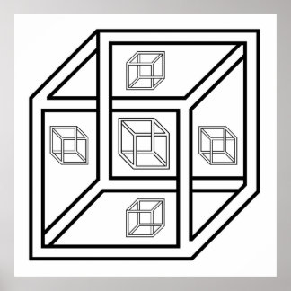 Impossilbe Cube Poster