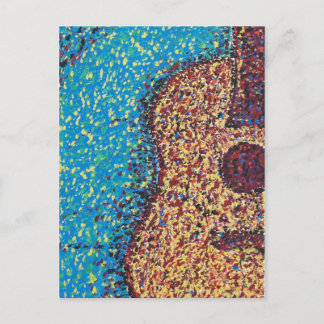 Impresionist Guitar Postcard Briefkaart